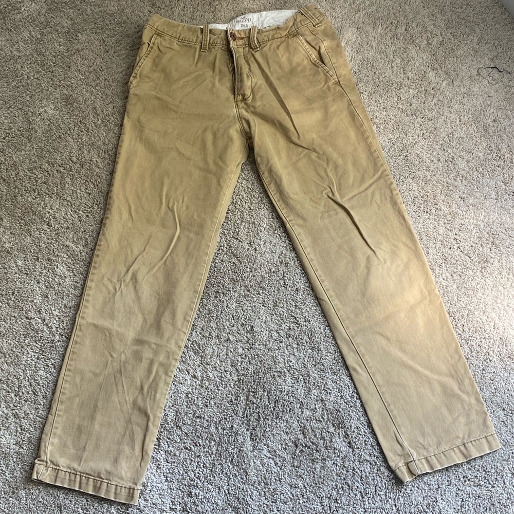 Khaki Hollister Pants — 29” inseam 30” waist — size M — 100% Cotton